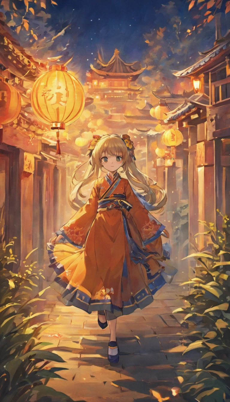 autumnal,full moon,traditional Chinese festivals,An idyllic Chinese mural, em cor azul escuro,nighttime scene, Layered landscape, monumental murals, Ricoh FF-9D, Golden Age aesthetics,The picture is clean,Leave white space