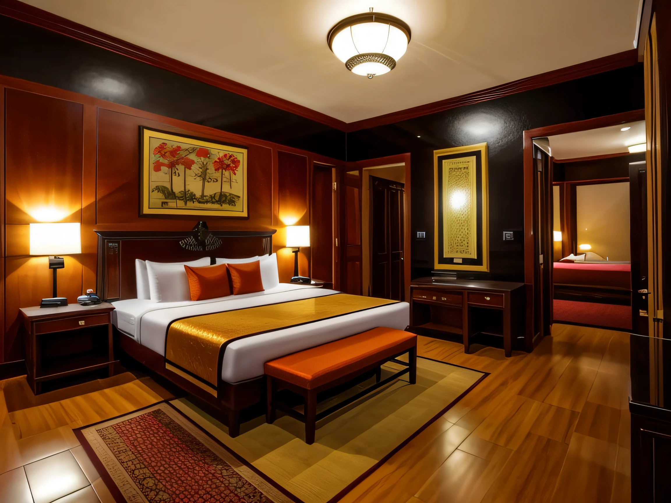 hotel room, indochine style