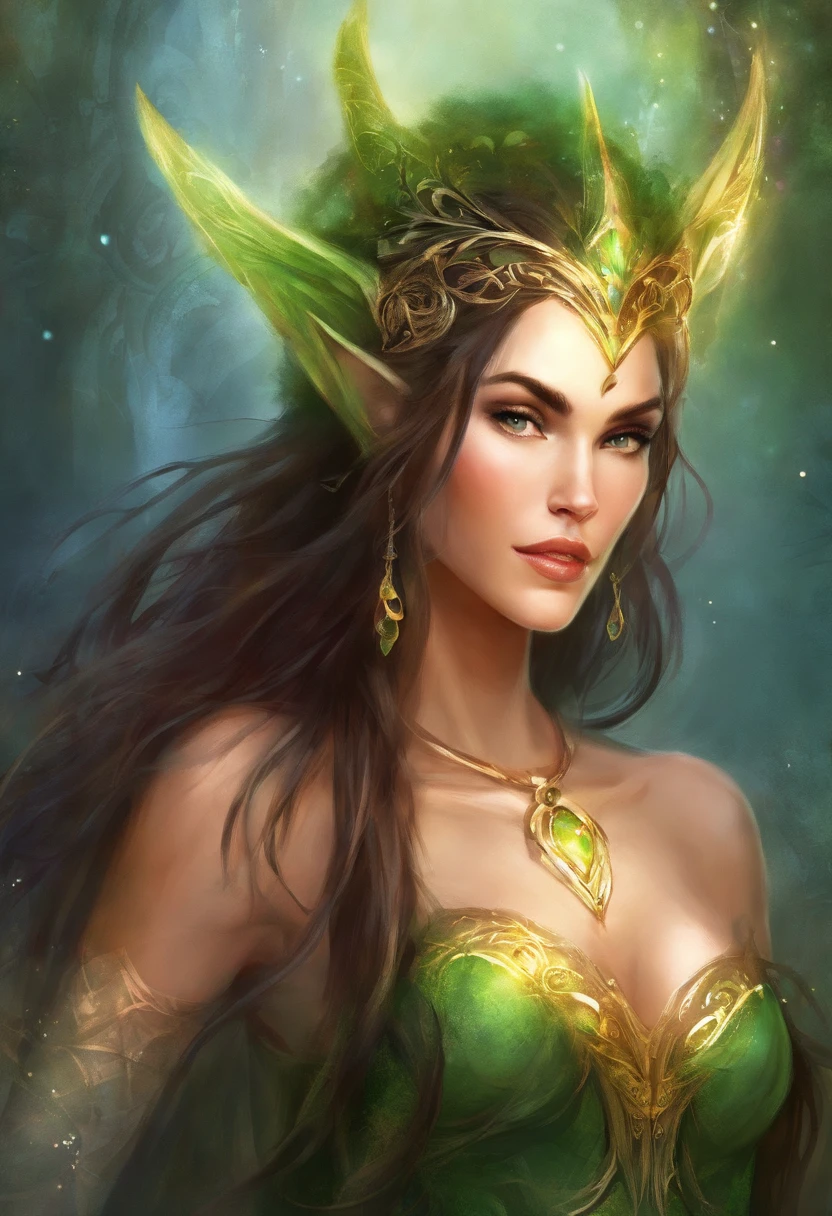 ((full body)) fantasy beautiful perfect face attractive body (mushroom Anitta style green lantern Merman tenebrism brunette hair as goddess Athena), forest, dramatic dynamic octane render global illumination(8k), beautiful, perfect, high quality, high detail, digital drawing, cute, blue, pretty face art by artgerm