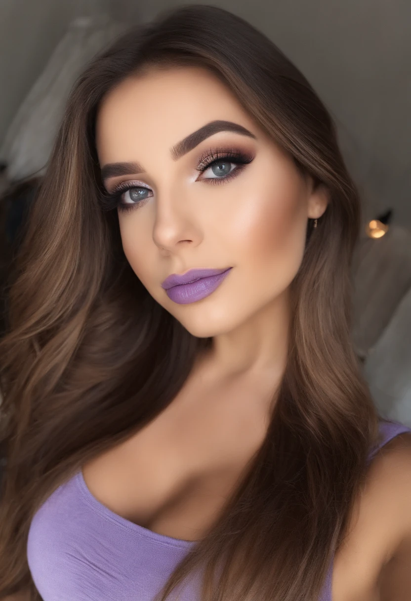 Arafed woman with tank top and matching leggings, fille sexy aux yeux bruns, Portrait Sophie Mudd, cheveux bruns et grands yeux, selfie of a young woman, Les yeux dans la chambre, Violet Myers, ohne Maquillage, maquillage naturel, Filer, To look at the camera, Visage avec Artgram, dezentes Maquillage, Superbe photo du corps entier, Cul sexy, cul mignon,