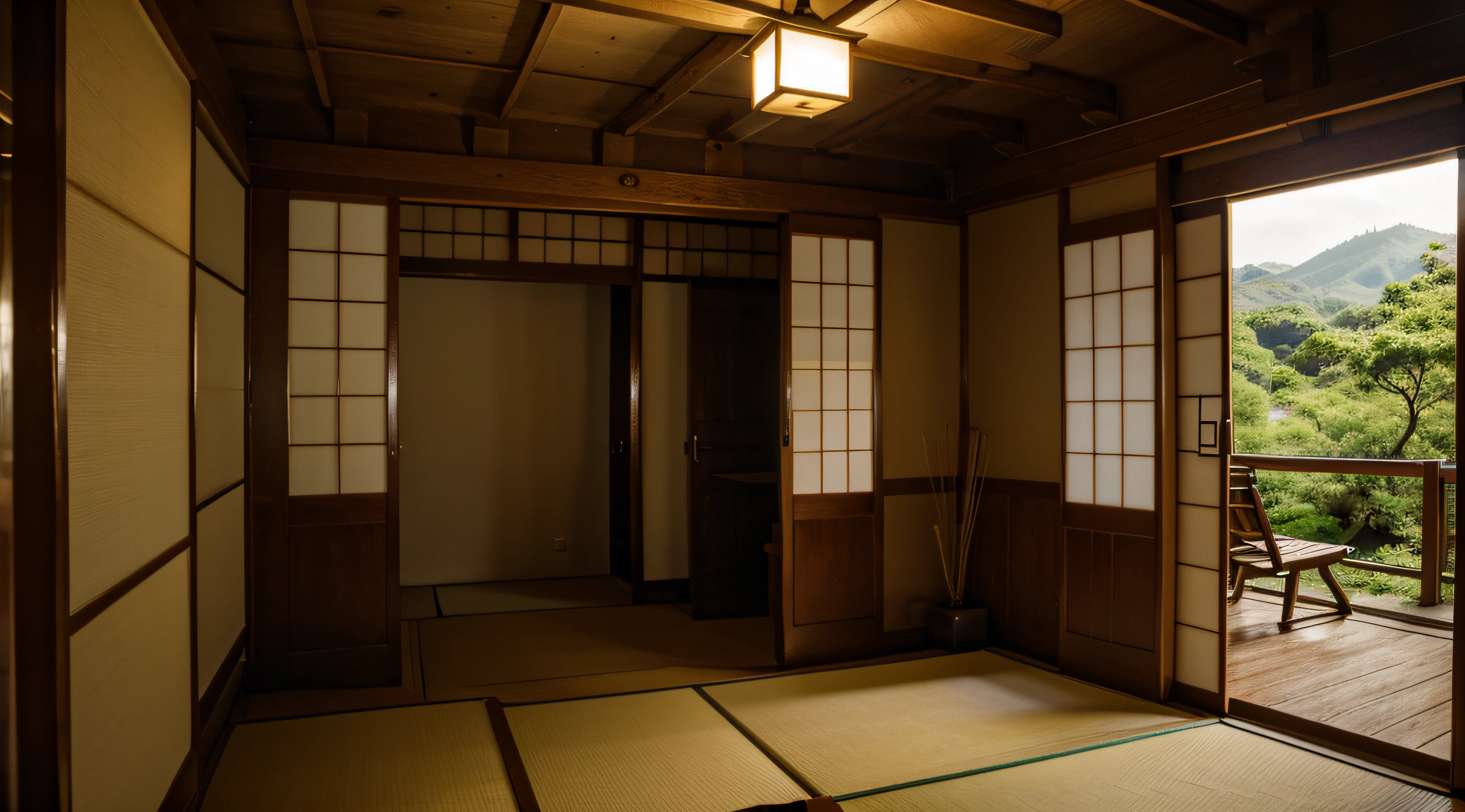 Inside an old house in Japan