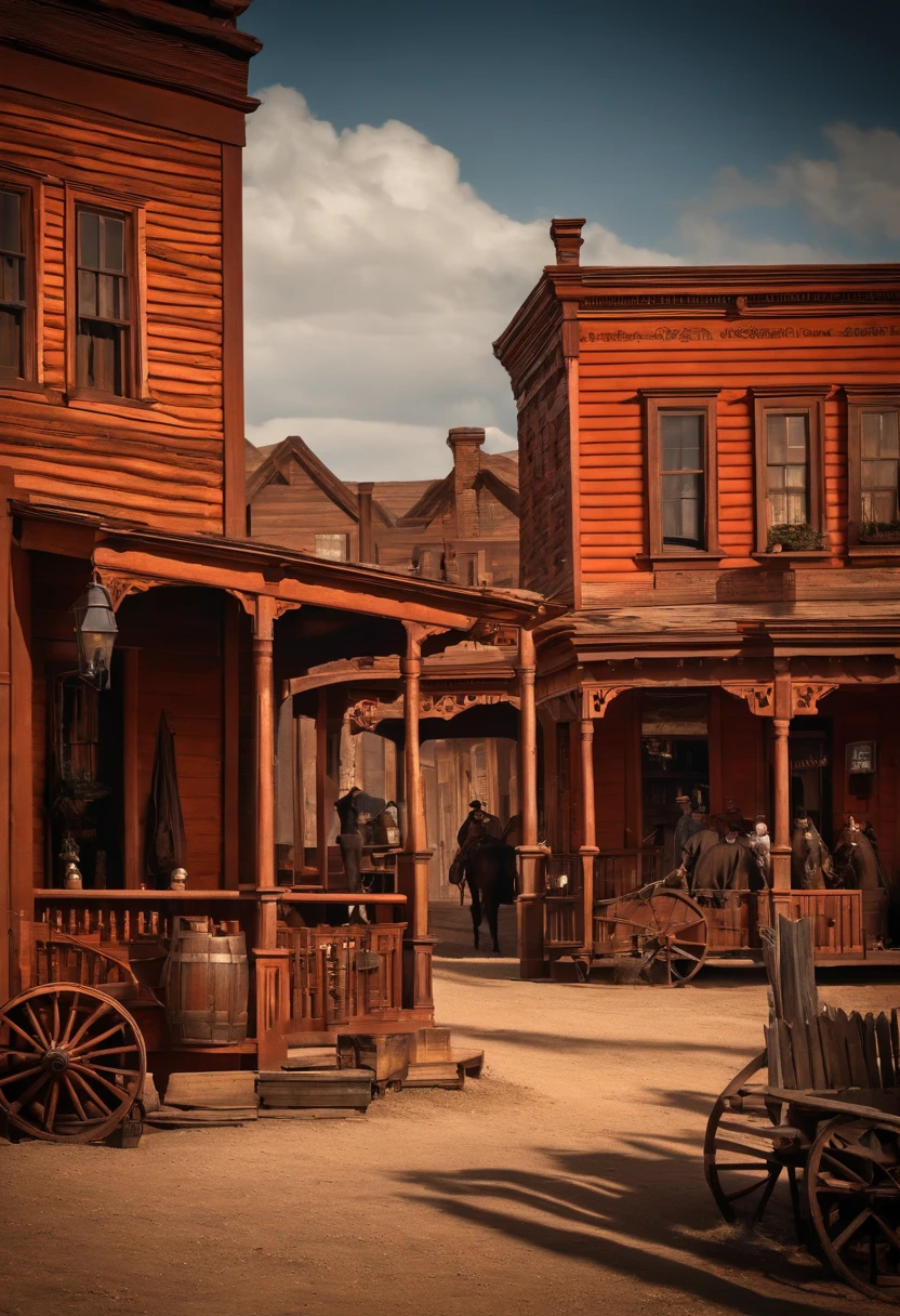 western town in the 1800s