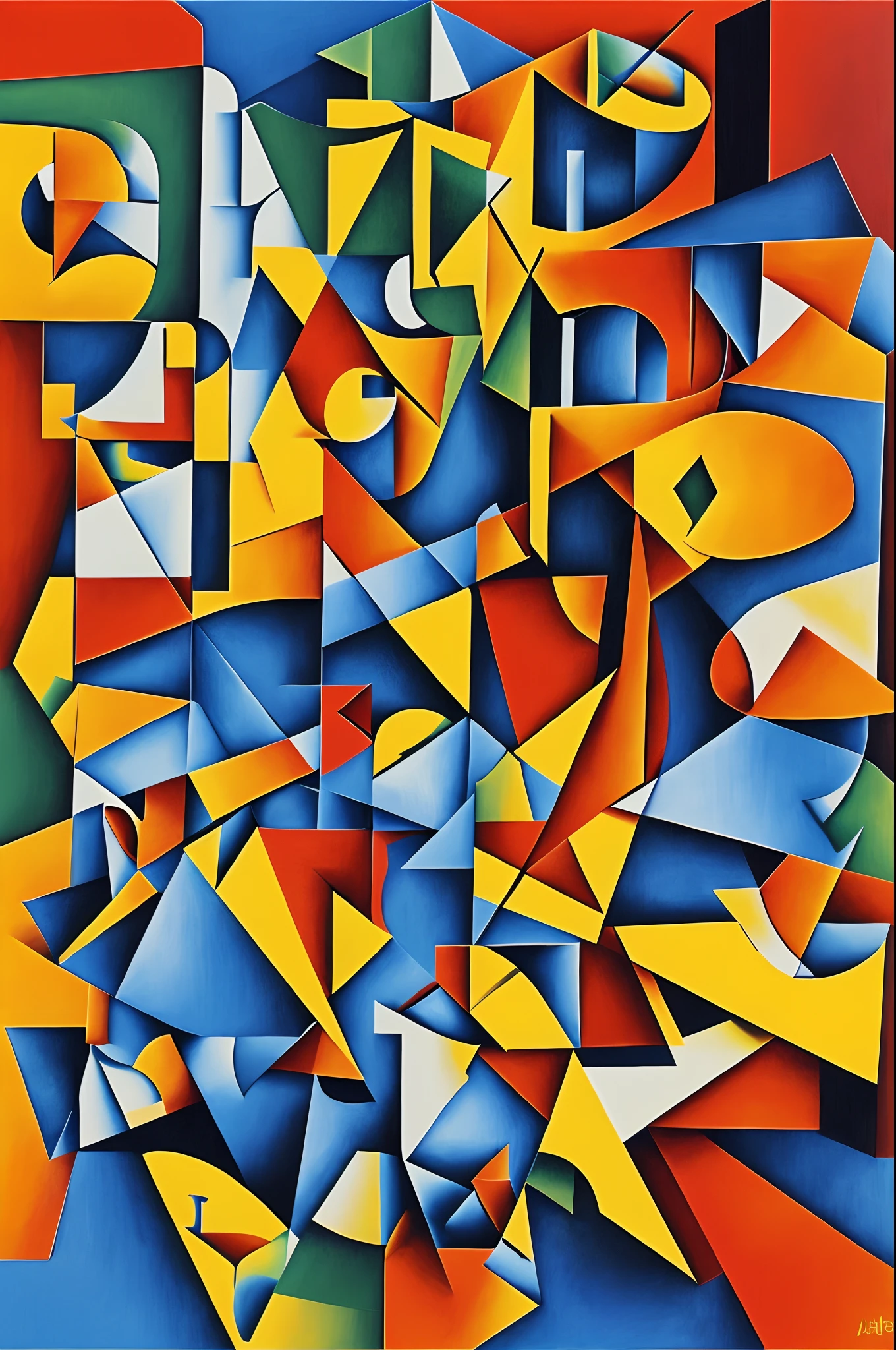 A cubism art of problem that has huge impact on the society