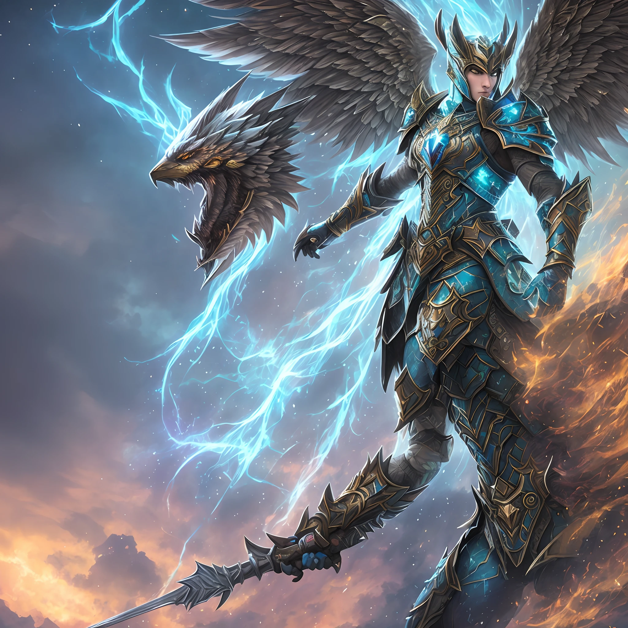 A super realistic legendary guardian, mystical ancient