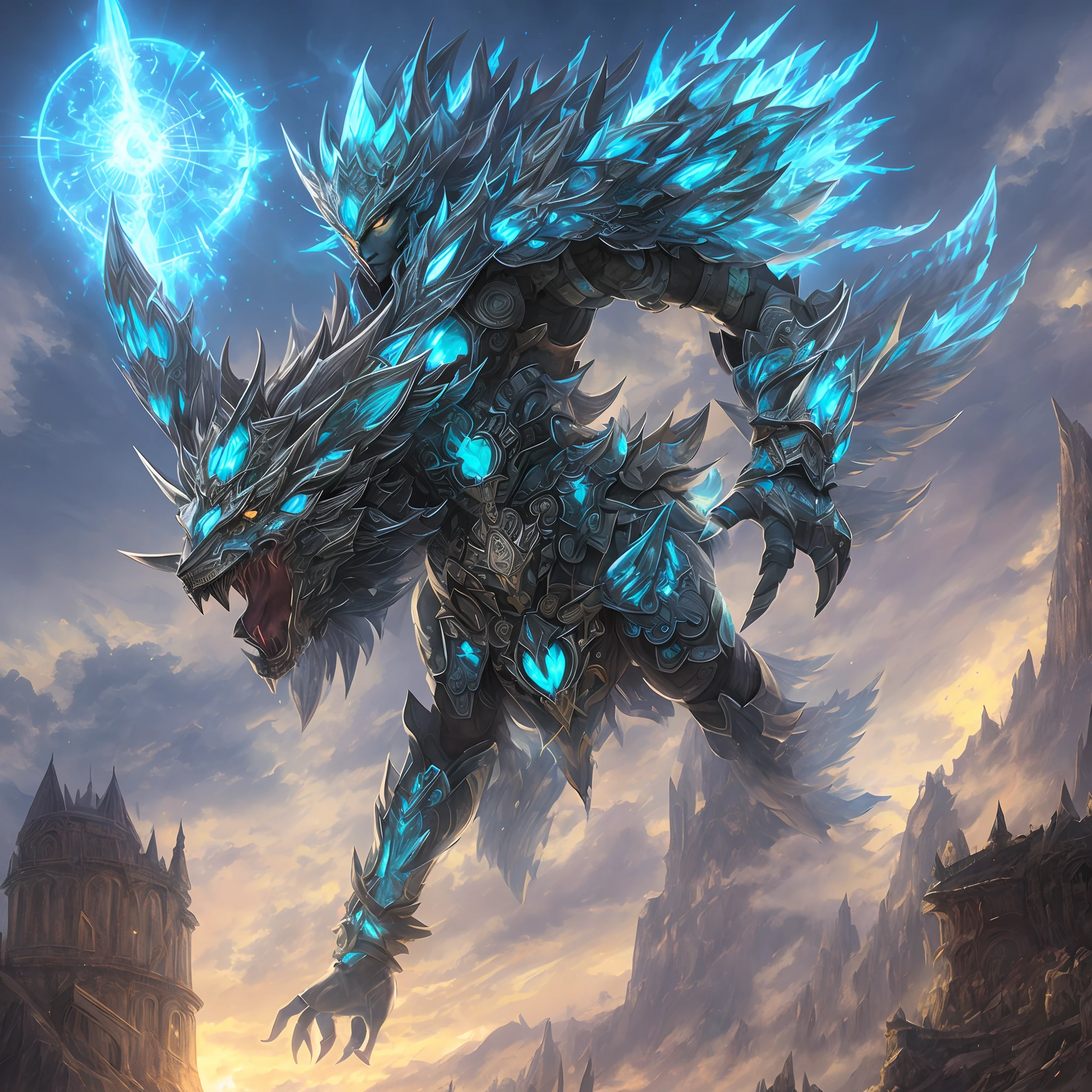 A super realistic legendary guardian, mystical ancient