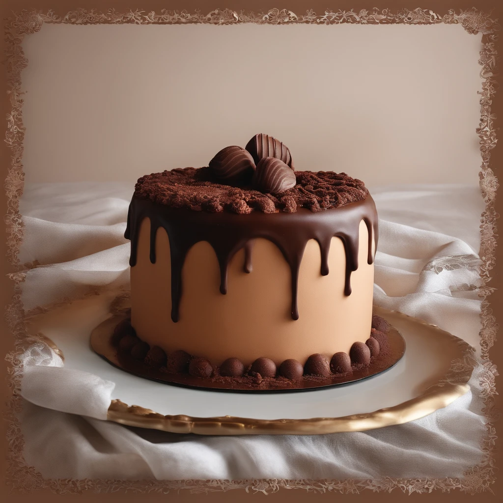 Bolo de mousse de chocolate