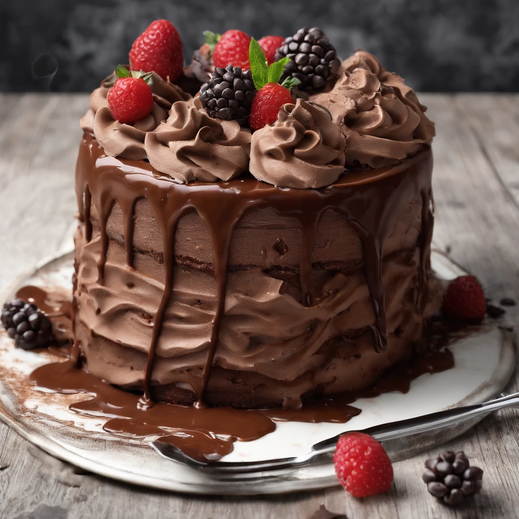 Chocolate mousse cake