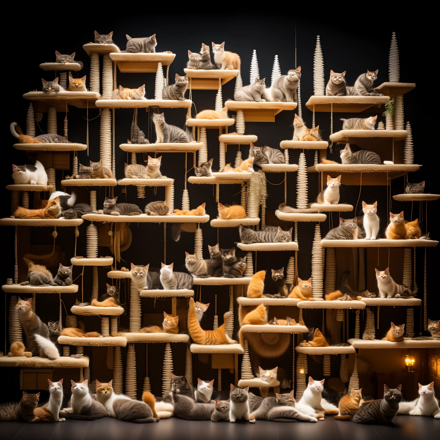 Knolling of cats