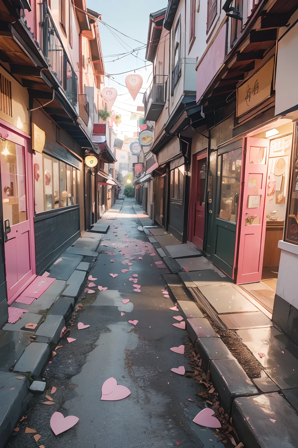 Pictures that convey love、Cute pink heart、masterpiece, 1 Description, top-quality, 超A high resolution, OriginalPhotographs, 电影灯光, (hight resolution), (8K), (ighly detailed), (The best illustrations), (ultra-detailliert), (wall-paper)