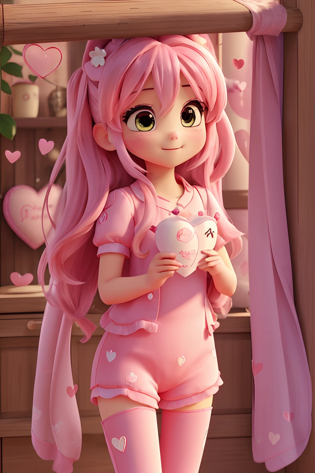 Pictures that convey love、Cute pink heart、masterpiece, 1 Description, top-quality, 超A high resolution, OriginalPhotographs, 电影灯光, (hight resolution), (8K), (ighly detailed), (The best illustrations), (ultra-detailliert), (wall-paper)