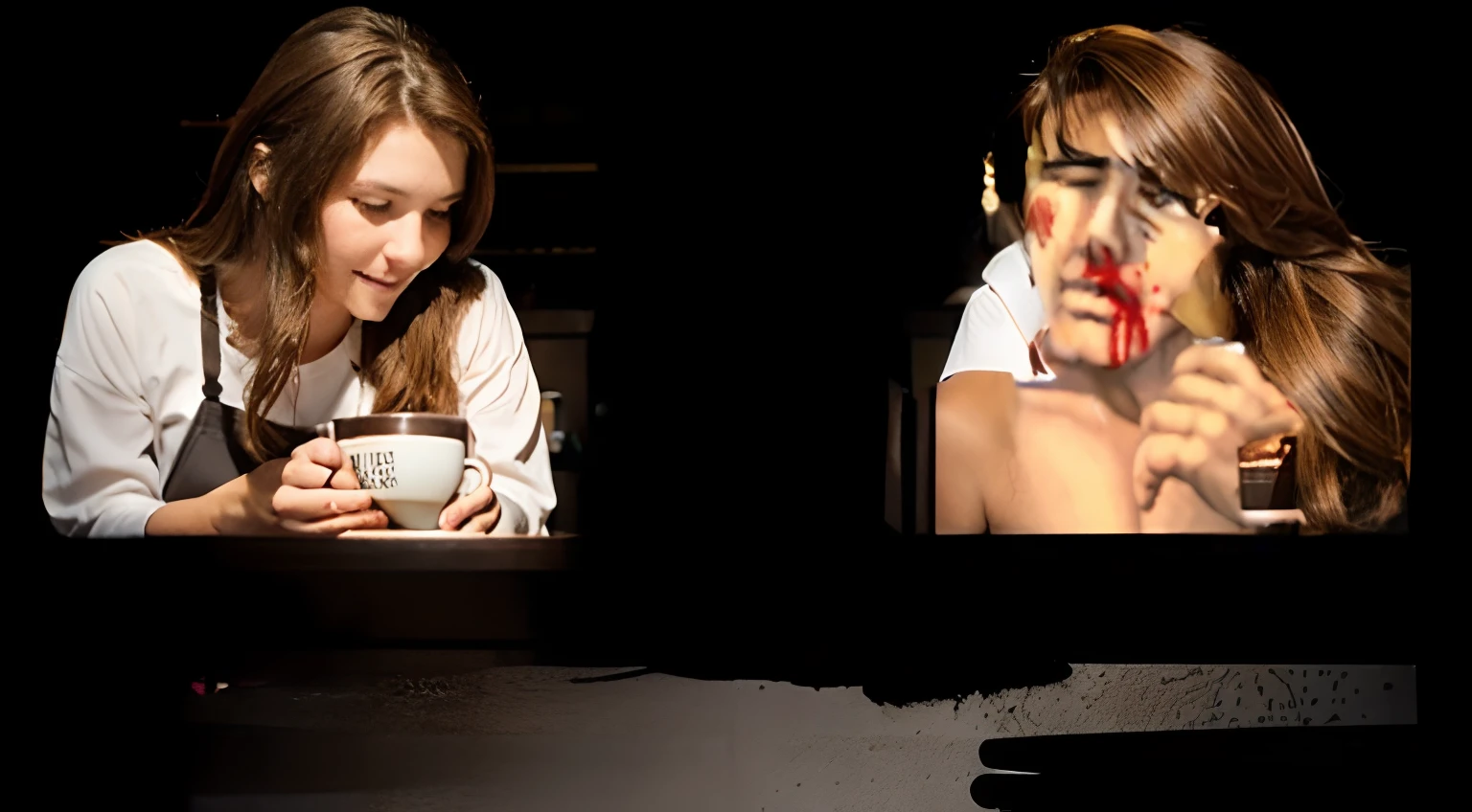 brown hair, Strained coffee, brown hair,by the light coffee,by the cafes.
