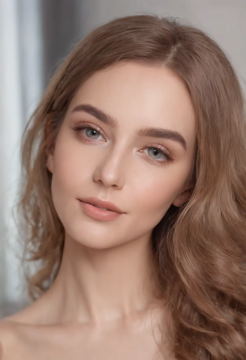 Belle brune portant un pull beige clair (Nail care in a modern beauty salon), Very detailed, 21 ans, visage innocent, natural wavy hair, yeux bleus, High resolution, Masterpiece, Best quality, Intricate details, highly detailed, mise au point nette, detailed skin, realistic skin texture, texture, detailled eyes, professionnel, 4K, sourire charmant, filmed on Canon, 85 mm, faible profondeur de champ, Couleur Kodak Vision, perfect fit body, Extremely detailed, photographier_\(ultra\), photoreallistic, Realstic, Post-traitement, Maximum details, roughness, real life, ultra realist, photorealism, photographie, 8K UHD, photographie
