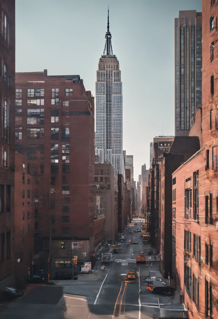 a flat in New York seeing to empire state, cinematic, professional photography, advertising photography, intricate details, hyper-detailed, ultra realistic, 8K UHD