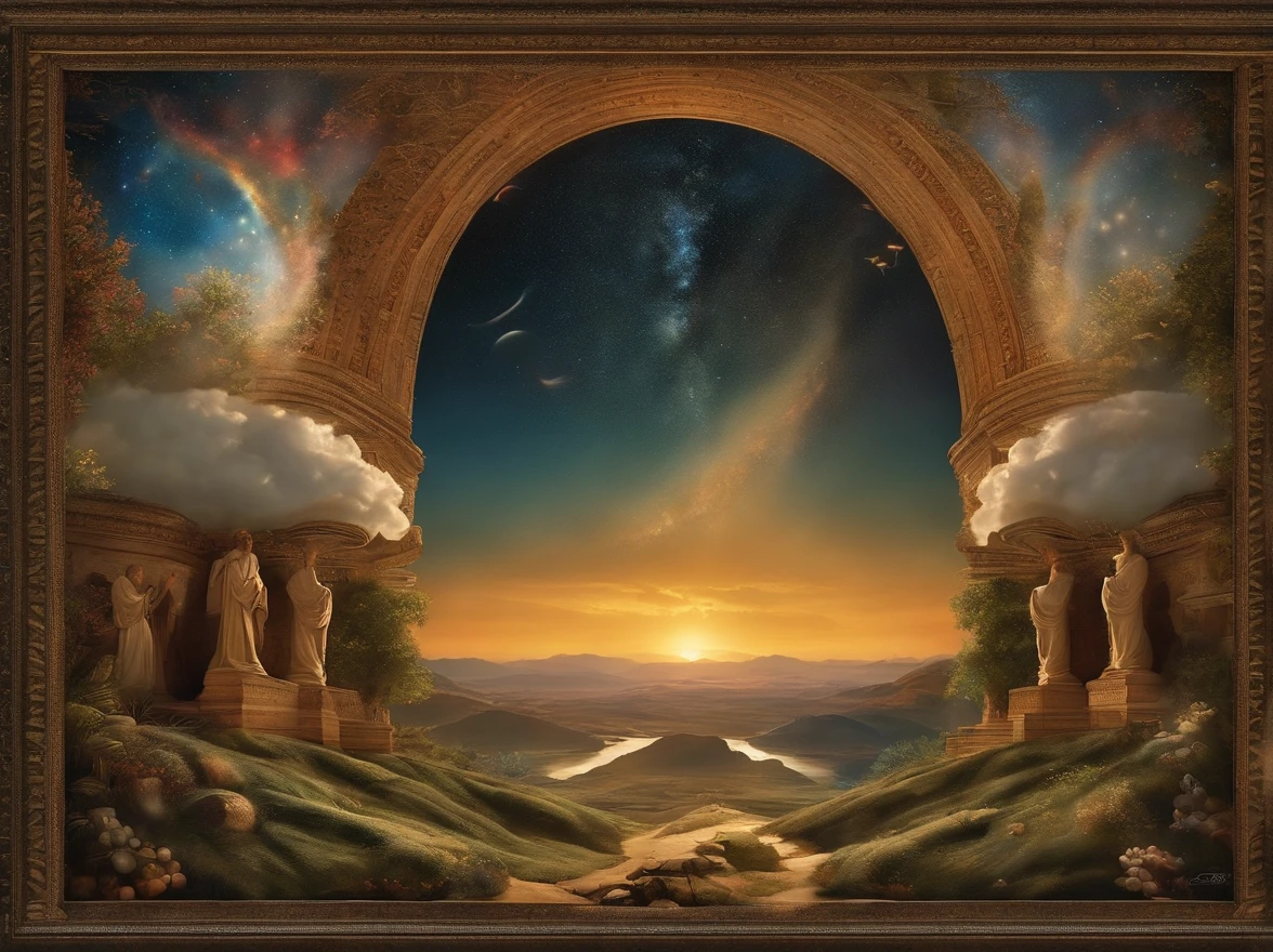 Quero uma imagem que retrate bem o "Hymn of Creation", From the Bible Book "genesis"