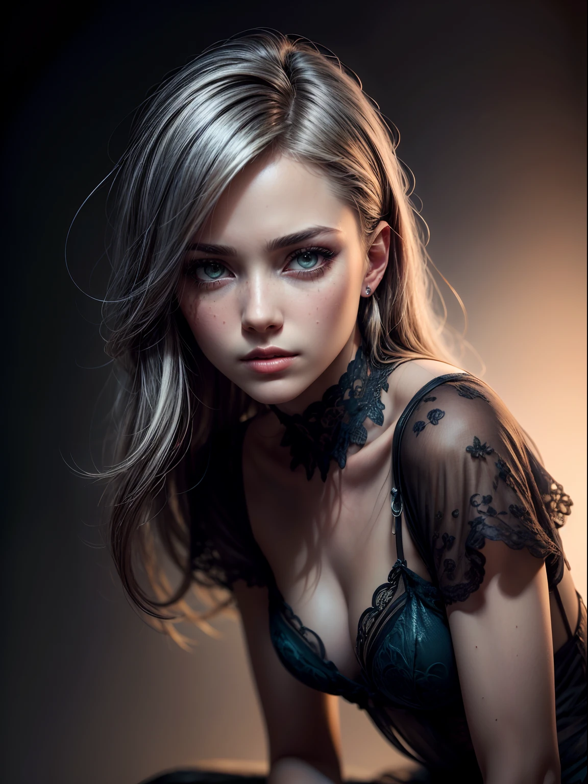 (apterus style:1.3), (dark shot:1.4), 80mm, soft light, sharp, exposure blend, medium shot, bokeh, (hdr:1.4), (film grain:1.23), high contrast, (cinematic, teal and orange:0.85), (muted colors, dim colors, soothing tones:1.3), low saturation, (hyperdetailed:1.2), (noir:0.9),(intricate details, hyperdetailed:1.15), modelshoot style, 3girls, white hairs, dramatic lighting, minimalistic, flat colors, washed colors, dithering, lineart, (detailed background:1.3), old aircraft in background, (full body:1.2), (long legs), (depth of field:1.4), (detailed face:1.1), (photo realistic:1.3), symetrical, octane render, 35mm, bokeh, 9:16, (intricate details:1.12), hdr, (intricate details, hyperdetailed:1.15), (natural skin texture, hyperrealism, soft light, sharp:1.2), (detailed skin:1.2)