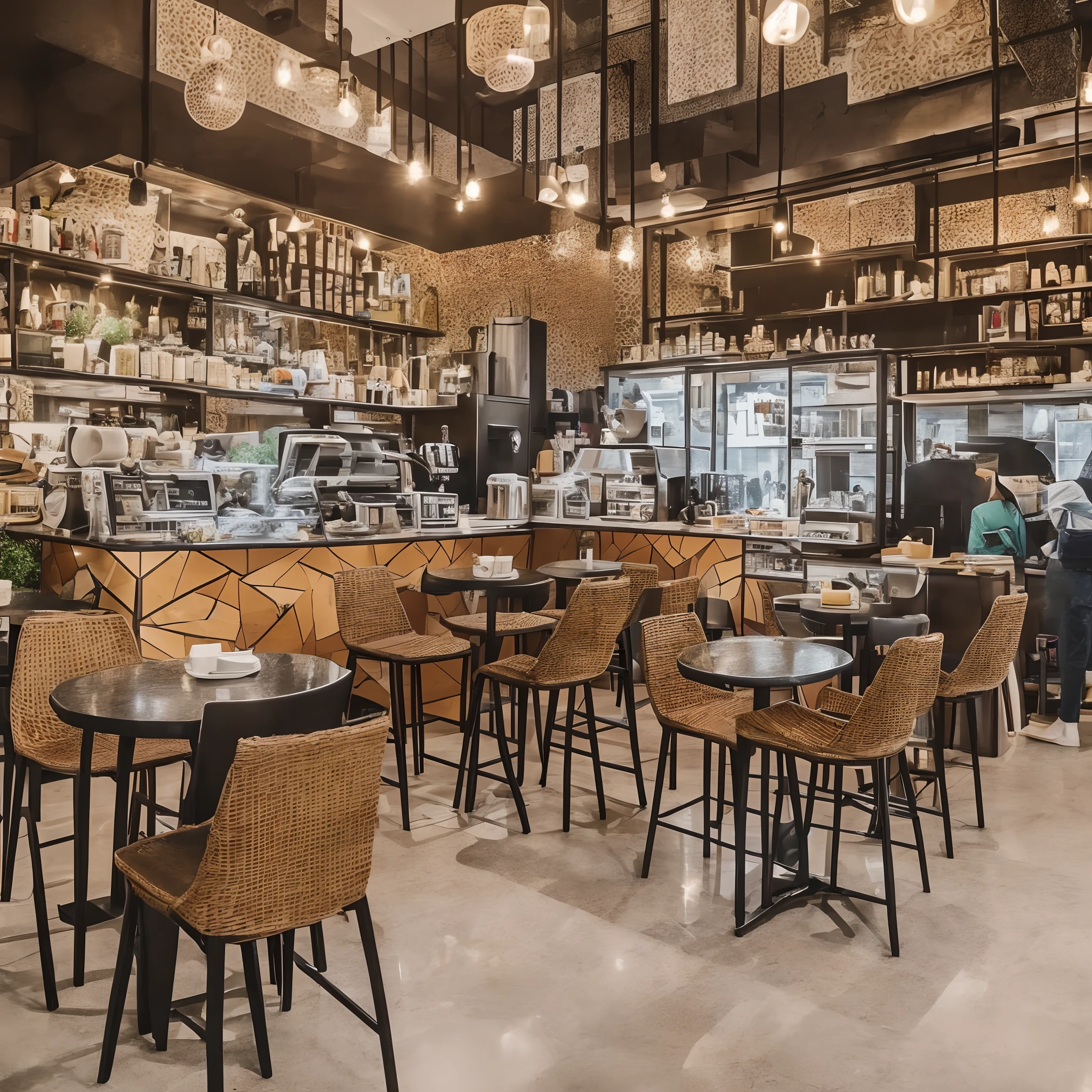 a realistic coffee shop in Mumbai --auto --s2