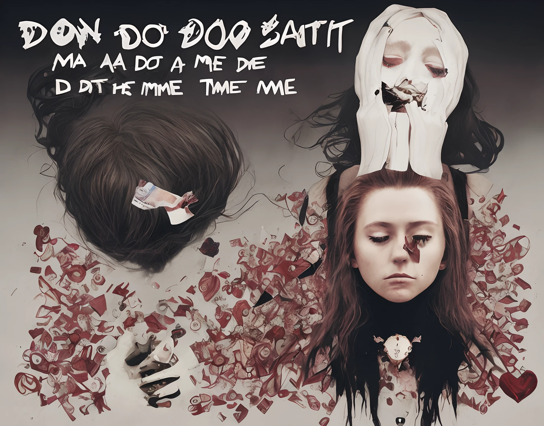 Make a album cover about heartbreak for a song called don’t do this to me