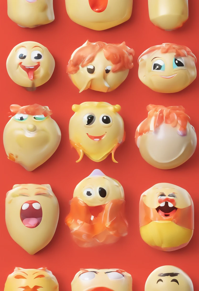 Mini Vertical Condom with Funny Face, estilo cartoon, latex, condom, modelos, Brillante y delicado, fondo limpio, Buen brillo, Renderizado 3D, La mejor calidad