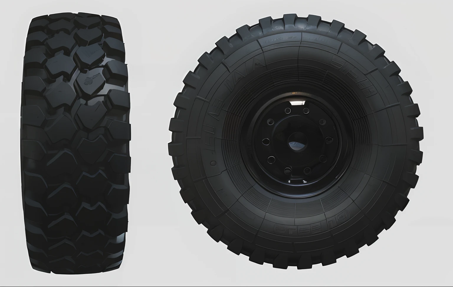 Close-up of tire and tire rim on white background, Casual style, Mobile game, Highly detailed wheels, Highly detailed wheels, extreme hight detail, ultra-high detail, ultra-high detail, 90mm, 9 0 mm, 120mm, 1 2 0 mm, 84mm, 8 to 4 mm, High - Polygon, 84mm) yellow inserts on large casual wheel tires