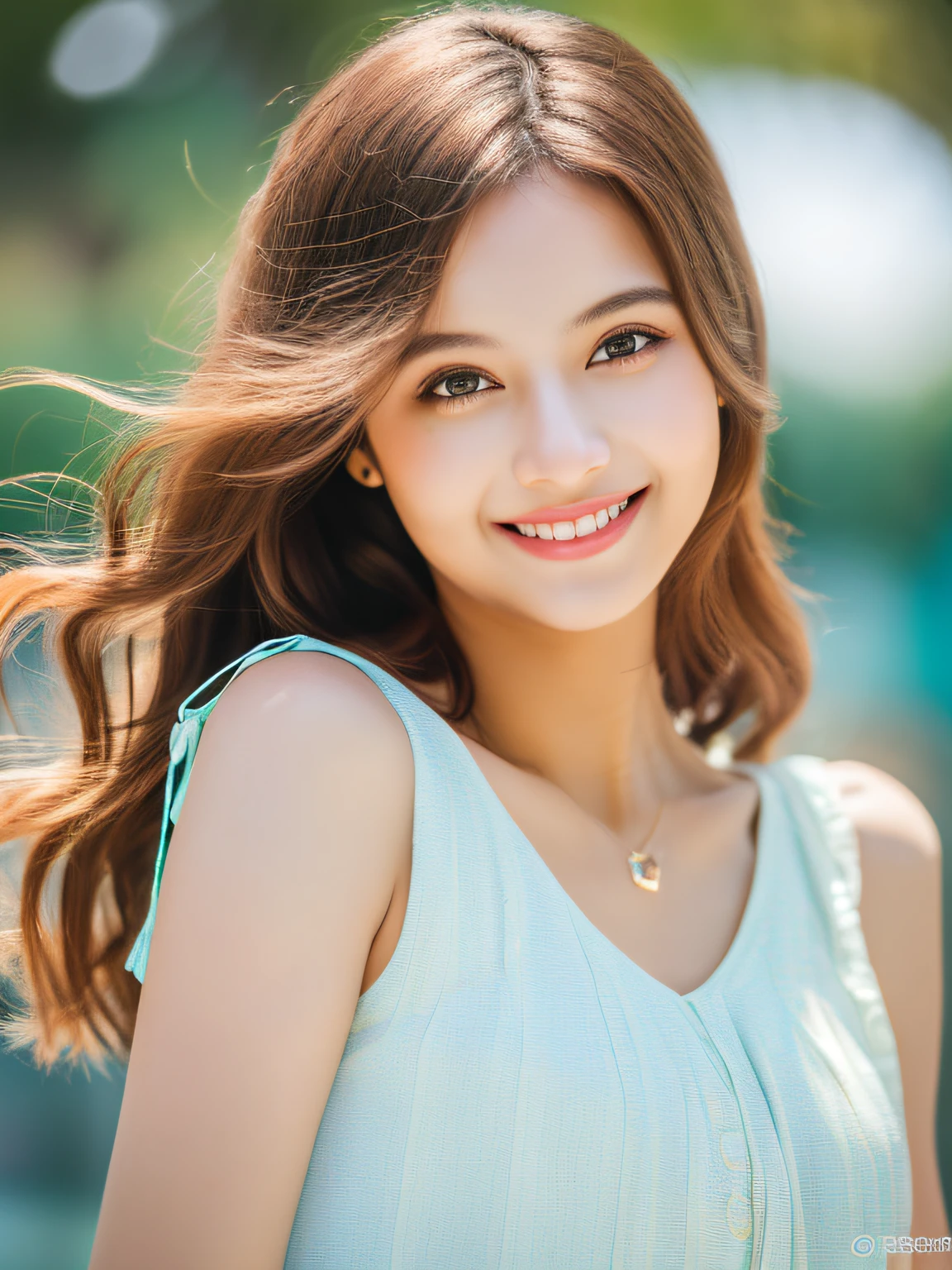 beautiful girl,light smile,upper body,simple background,
master piece,4K,8K,(master piece,ultra high resolution:1.4),(master piece,photographrealistic:1.4),master piece,detailed eyes,master piece,detailed face,