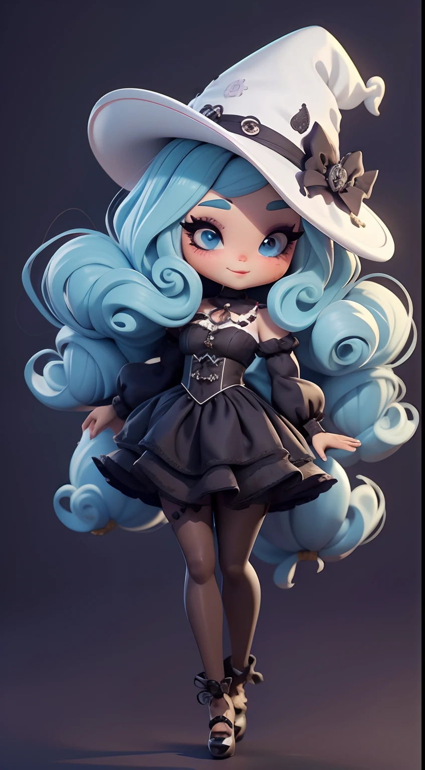 Crie fantasias de boneca estilo Chibi Afro Dread fofas com temas fofos de Halloween.., Each piece has a lot of detail and 8K resolution... All dolls must follow a solid and complete background pattern in the image.., programa (corpo inteiro, incluindo pernas: 1.5)
Bonecas Pequenas de Halloween: Chame-a de Marina... Ela deve ter pouco cabelo roxo pastel e azul... Seus olhos devem ser grandes e expressivos.., It has long eyelashes and rosy cheeks... Um delicado sorriso branco. Marina teve que se vestir com uma fantasia.., Luxury Hat. Ela deve trazer enfeites de Halloween... Don't forget to add details to your clothes.., Love Buttons & Bolsas.., Nice shoes
Don't forget to add shadows.., Textura e detalhe no cabelo, Clothes, Halloween Home Appliances, To make them cuter and more charming...