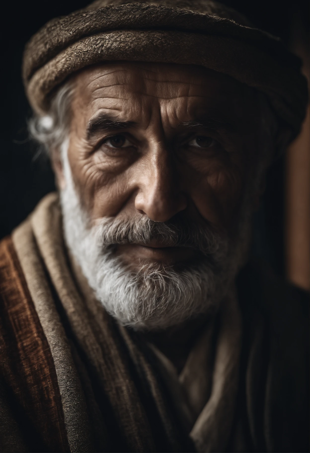 Face of a wise man