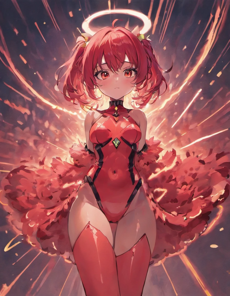 Femboy furry belly bulge thigh highs short glow eyes red eyes cute face blush boy hd 8k