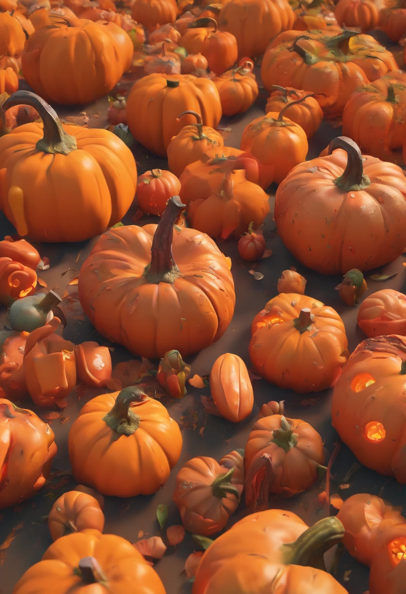 Squid games at the pumpkin patch bloody and scary