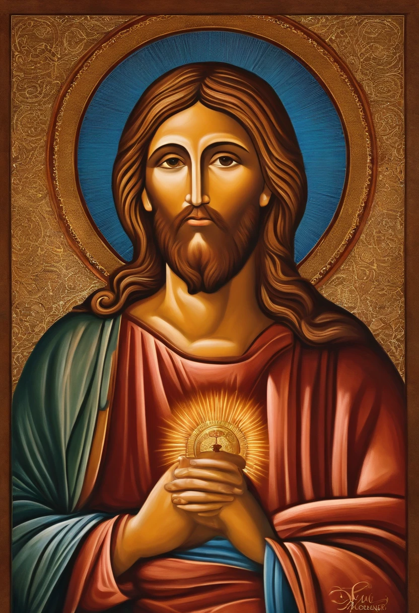 "Por favor, create a high-definition digital image of Jesus Christ, representando-o de forma compassiva e serena. The image should depict Jesus Christ in a setting that evokes peace and spirituality. Certifique-se de que os detalhes faciais, Dress and expression convey the sense of love and compassion that it is often associated with. Image should be high resolution (pelo menos 3000x4000 pixels) e com cores vibrantes. This artwork is intended to be a respectful and inspiring depiction."

Remember that the creation of religious images should be done with sensitivity and respect for people's belief and faith, and that the interpretation of Jesus Christ may vary among different religious traditions. Certifique-se de que a imagem gerada seja cuidadosa e respeitosa.