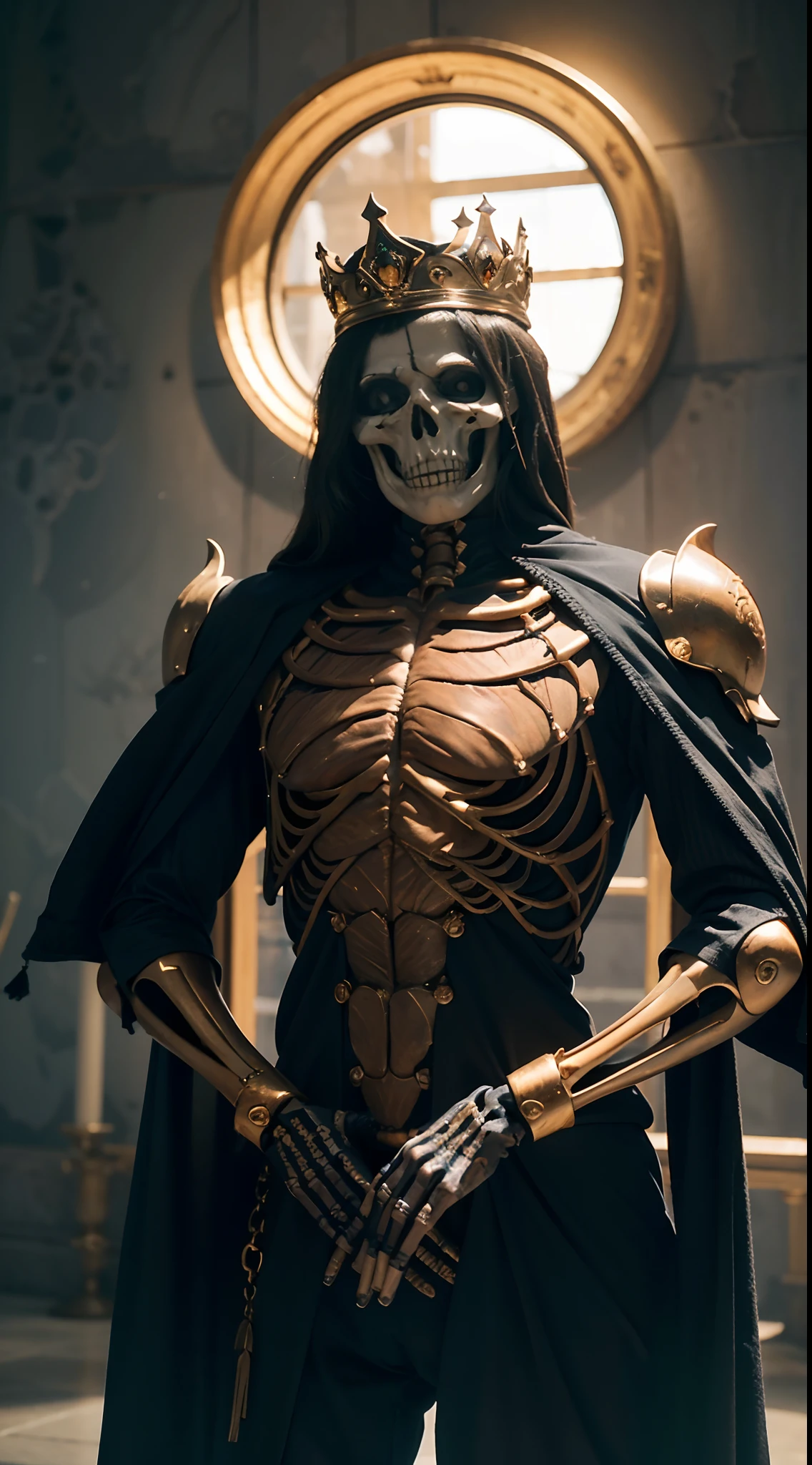 "The king of the skeleton with intricate details, View detailed information items and skill images with dynamic effects."