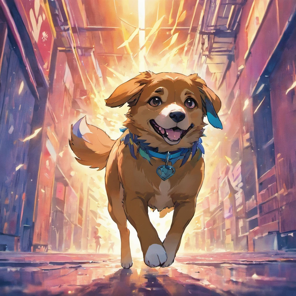 dog , running , psychdelic