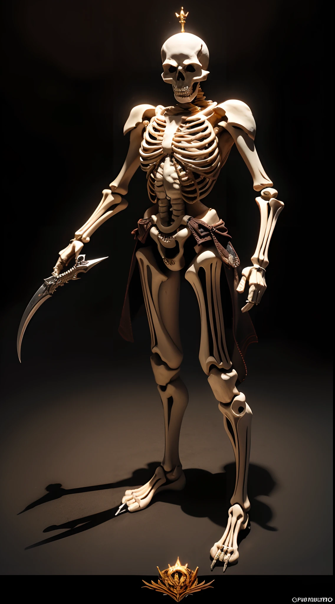 "The king of the skeleton with intricate details, View detailed information items and skill images with dynamic effects."