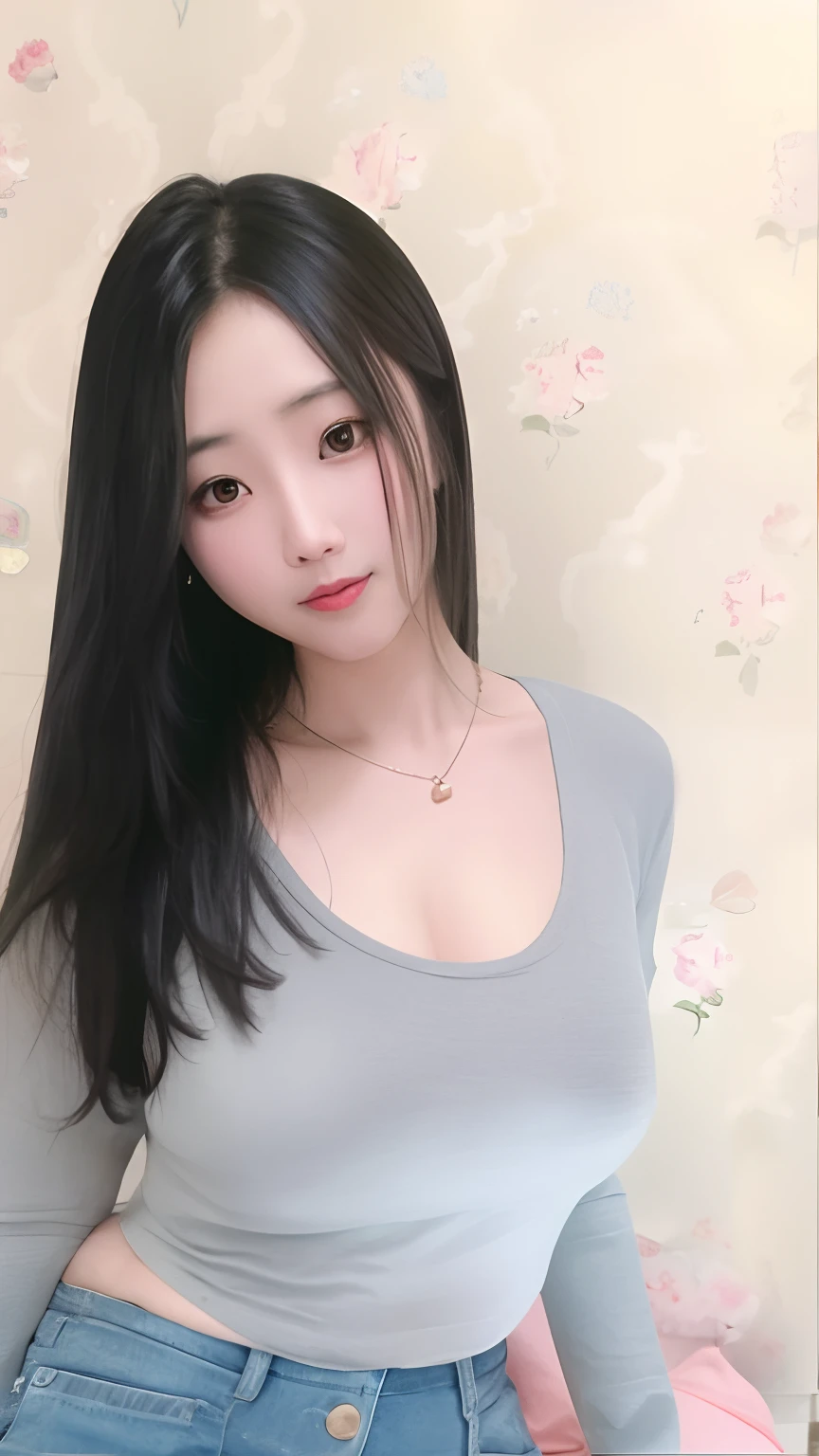 araffe asian woman sitting on a bench in a pink shirt, gorgeous young korean woman, korean girl, xintong chen, young and cute girl, asian girl, beautiful south korean woman, chinese girl, young asian girl, a cute young woman, beautiful young korean woman, trending at cgstation, jaeyeon nam, xision wu, sakimichan
