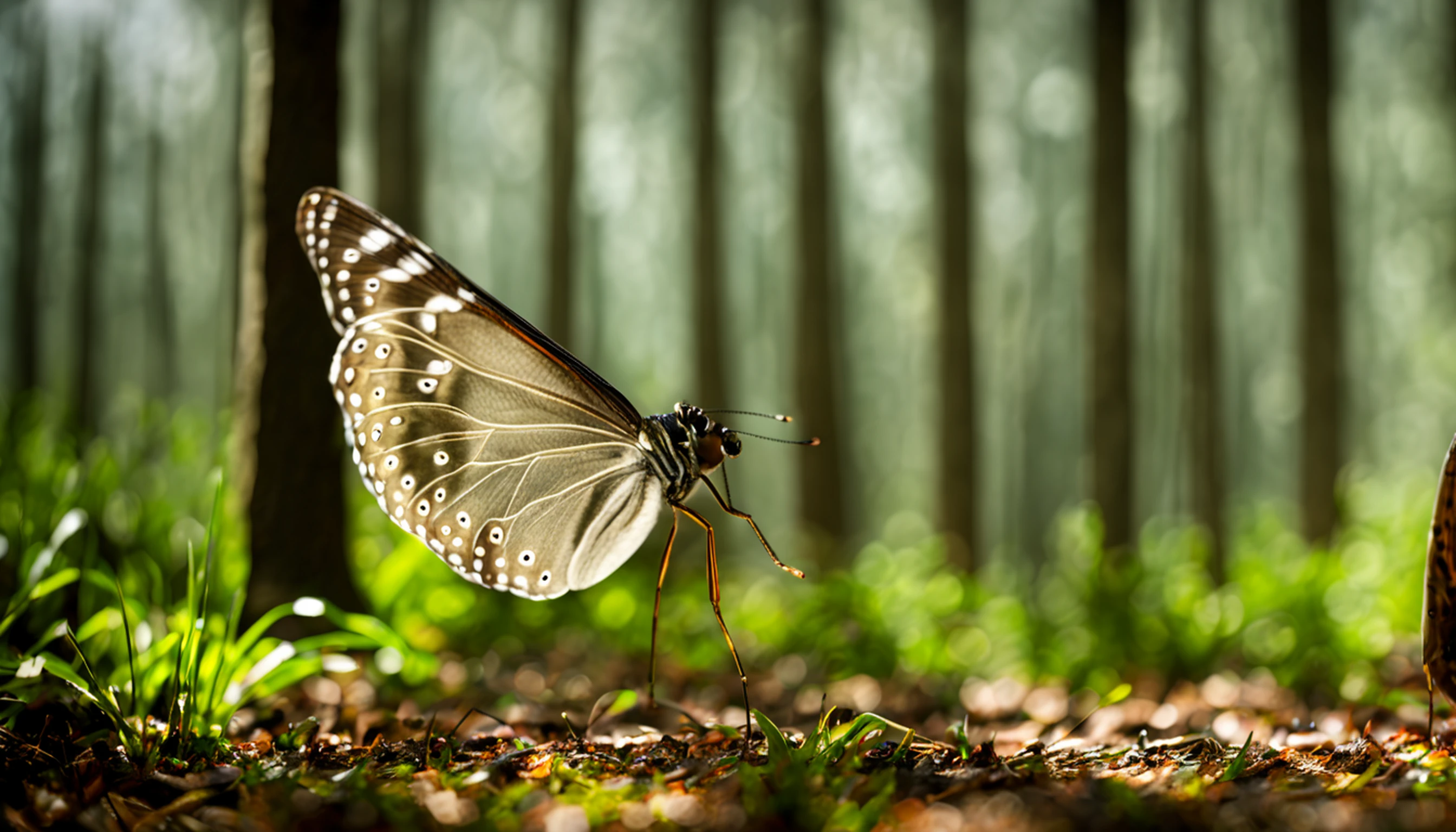 1 cinta, Natureza, Floresta, Asas, borboleta, Bugs, tree, sozinho, cabelos longos, vestir, light particles, fada, ao ar livre, scenecy, brilhante, water, fantasia, asas de borboleta, Blurry, barefoot, Asas de fada, vestido azul, profundidade de campo, vaga-lume