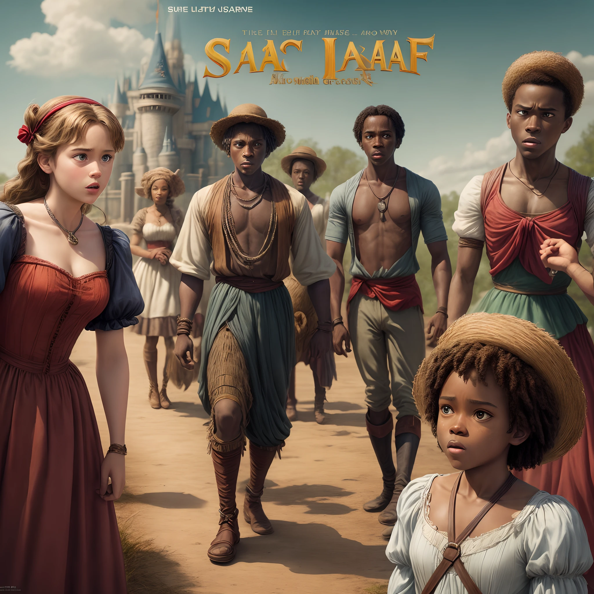 A Disney movie poster for a movie about a slave named issac