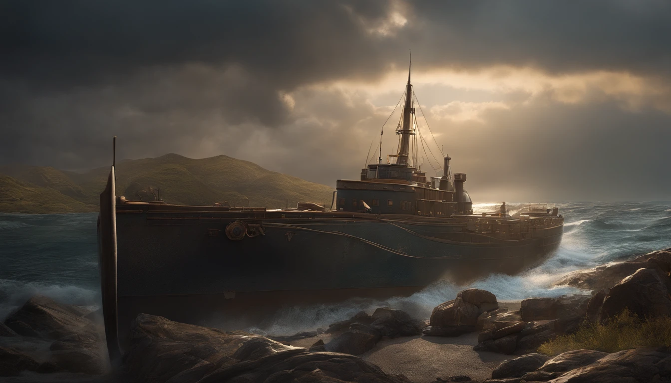 Craft an image that captures the pain and mourning of Job as he receives the news of the storm that took the lives of his sons and daughters, ultra hd, realistic, vivid colors, highly detailed, UHD drawing, pen and ink, perfect composition, beautiful detailed intricate insanely detailed octane render trending on artstation, 8k artistic photography, photorealistic concept art, soft natural volumetric cinematic perfect light