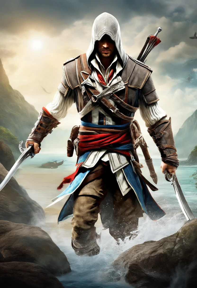 Edward kenway, assassin's creed 4, assassin, hidden blade, jackdaw