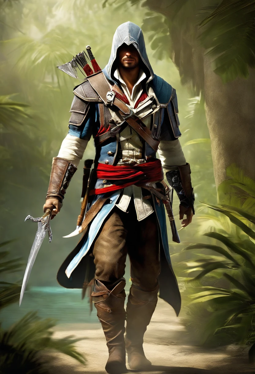Edward kenway, assassin's creed 4, assassin, hidden blade, jackdaw