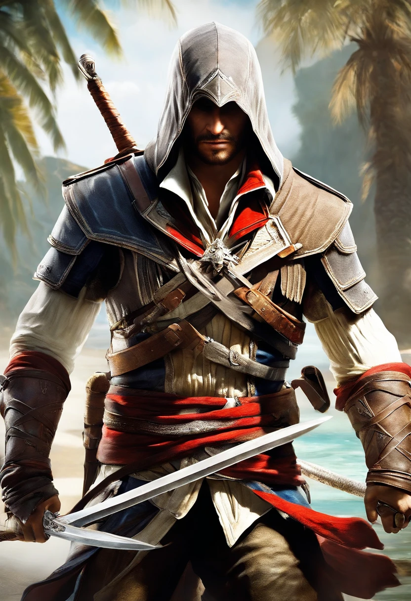 Edward kenway, assassin's creed 4, assassin, hidden blade, jackdaw