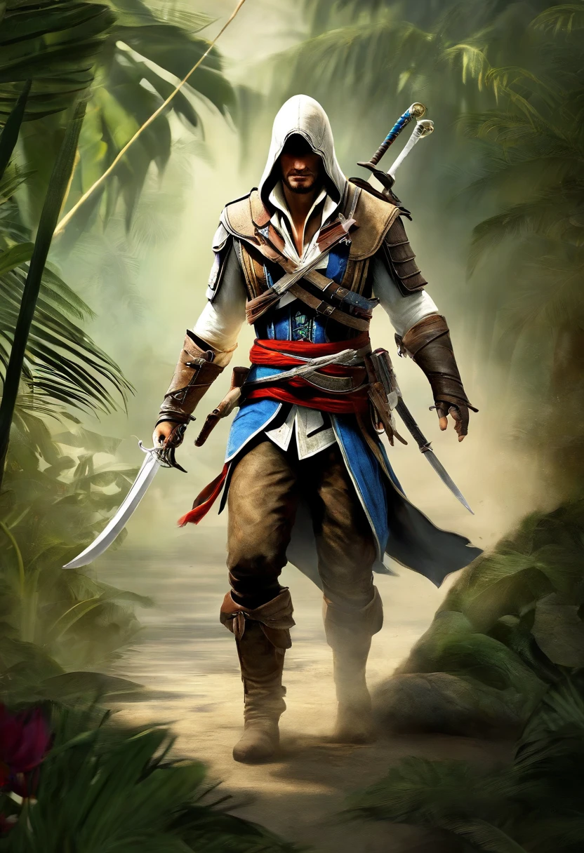 Edward kenway, assassin's creed 4, assassin, hidden blade, jackdaw