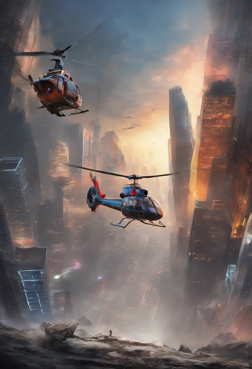 (best quality,4k,highres,masterpiece:1.2),ultra-detailed,rescue technology innovation and bold exploration in the urban environment,a group of skilled climbers,including individuals from China,relying on ropes for support and safety,(studio lighting,meticulously set up to create a studio-like environment, enhancing visual impact),vivid colors,high-energy,high-intensity,helicopter rescue operation,safety equipment,advanced technology,great heights,scenes captured in ultra-high definition (4K) to ensure maximum details and realism,adrenaline rush,daring adventure,dynamic compositions,action-packed,heart-pounding,dramatic moments,tension-filled environment,panoramic view of the city skyline,adventurous spirit,dedication and teamwork,expertise and precision(martial arts-like athleticism and grace),achieving seemingly impossible feats,urban landscape blending with the rugged beauty of nature,world-class climbers pushing their limits in urban settings,inspiration and motivation for viewers,awe-inspiring visuals,epic scale and grandeur,unforgettable experience.