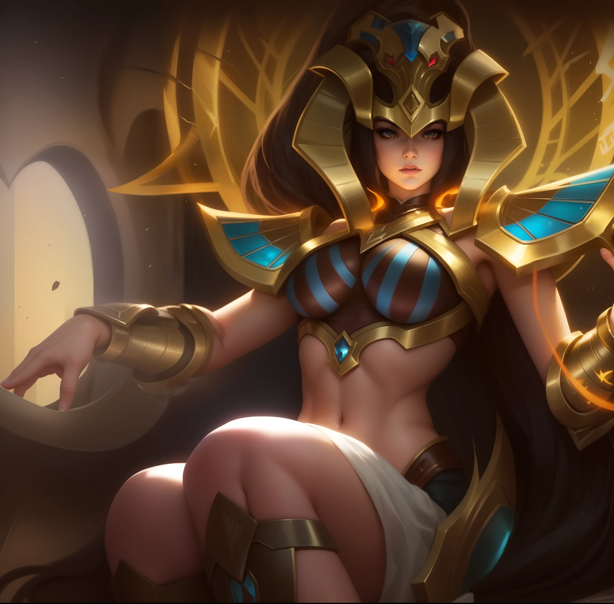um close up de uma mulher em um traje segurando uma espada, Senna de League of Legends, Irelia, de League of Legends, League of Legends Arte Splash, as seen not artgerm, Splash Art Oficial, Splashart de League of Legends, Arte Splash, Estilo Artgerm, Personagem de League of Legends, Estilo League of Legends, Ahri
