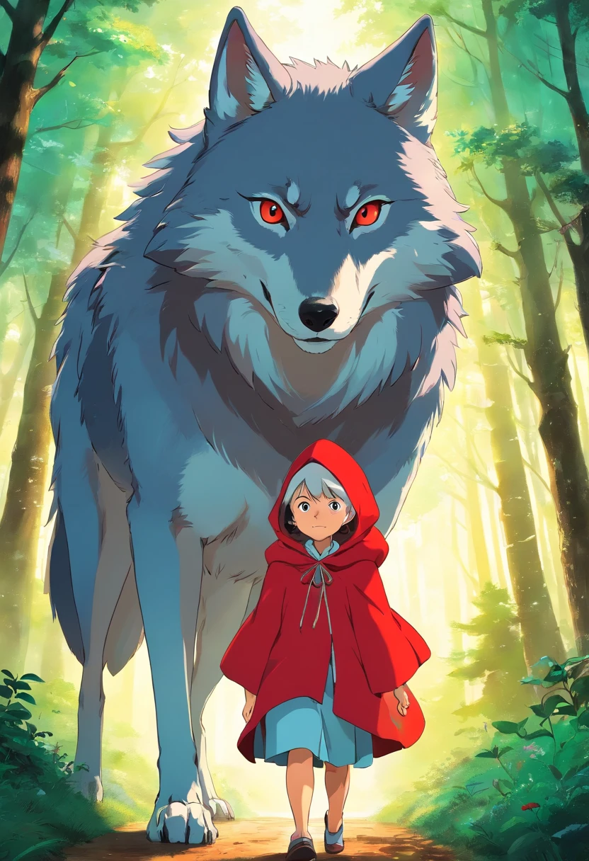 wolf and red riding hood and grandma