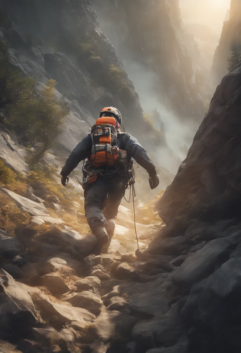 best quality,4k,8k,highres,masterpiece:1.2,ultra-detailed,realistic:1.37,extreme detail description,physically-based rendering, HDR,ultra-fine painting,sharp focus,professional,vivid colors,bokeh,(a group of mountaineers:1.1),rope,rescue operation,extreme sports,climbing uphill,perseverance,(brave rescue scene:1.2),emergency response team,full body shot,stunning effects,studiolighting,UHD