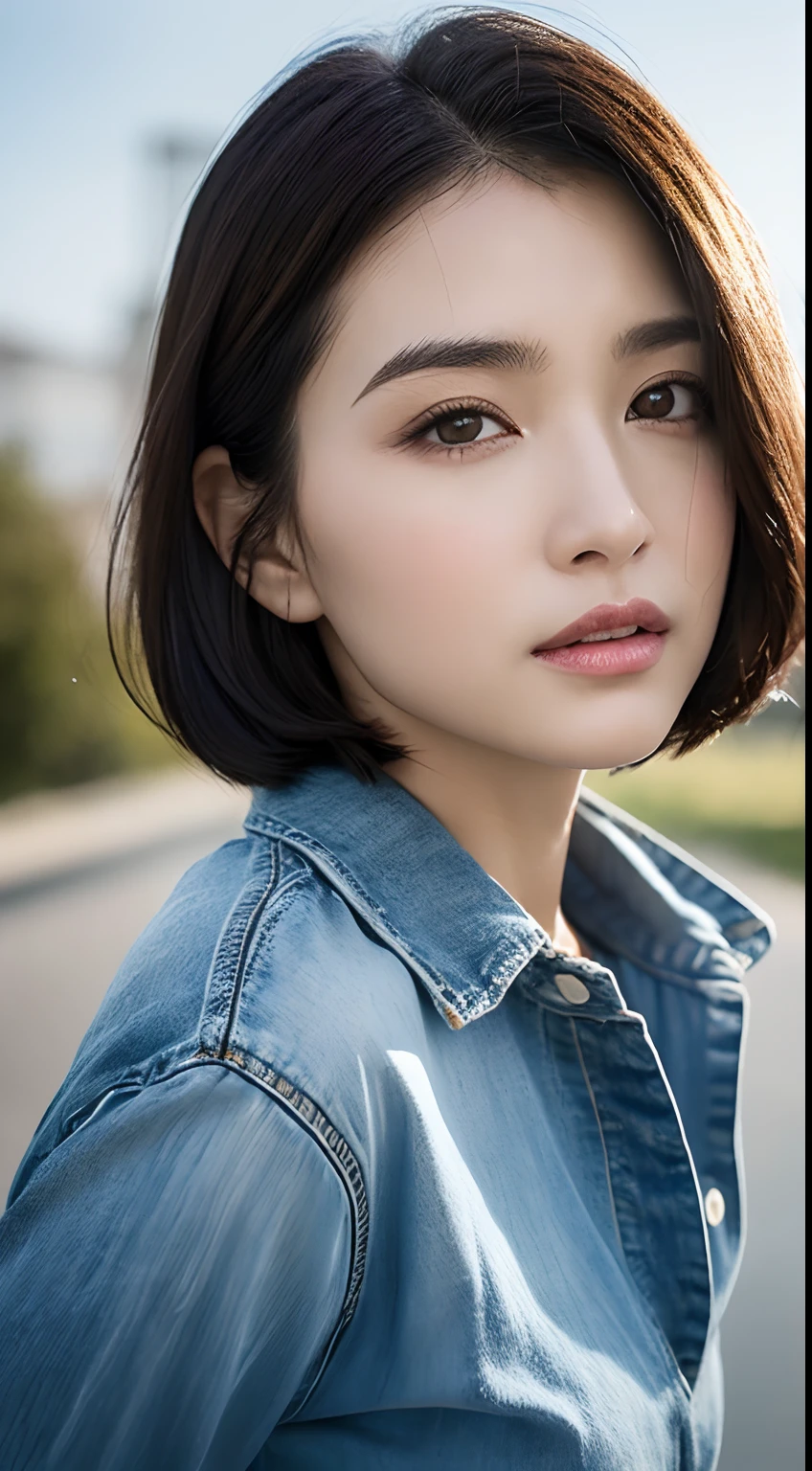 (best-quality:0.8),
(best-quality:0.8), perfect anime illustration, extreme closeup portrait of a pretty woman walking through the city