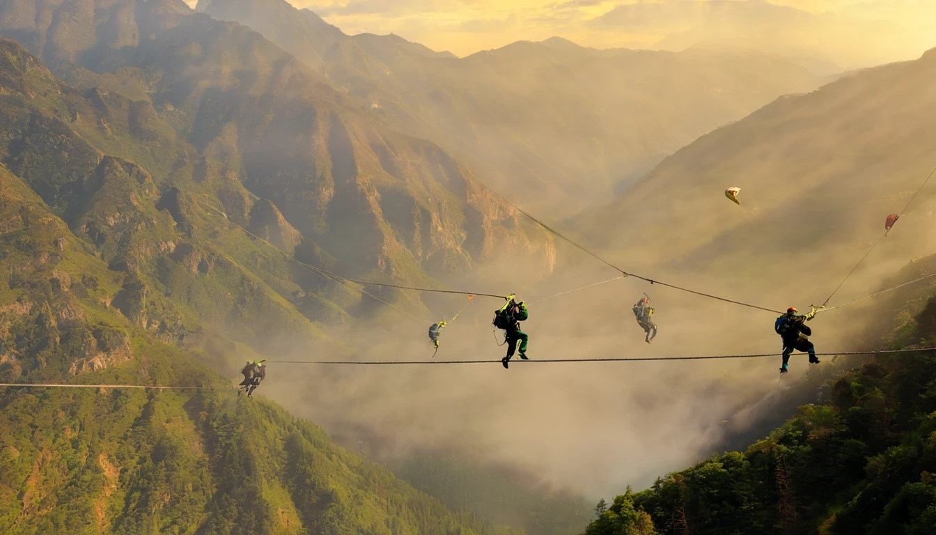 chineseidol,People who carry out rope rescue training,(A group of climbers:1.1),Rescue operations,action sports,climbing,mountain peaks,Cord,challenge,highly,Courage,(Heroic rescue scene:1.2),Emergency Response Team,full body shot of, (Jaw-dropping effect), ,(Studio lighting), hyper HD, International Association of Rope Technology,Explore boldly,Rope rescue techniques,Create a studio-like environment, Enhance visual impact