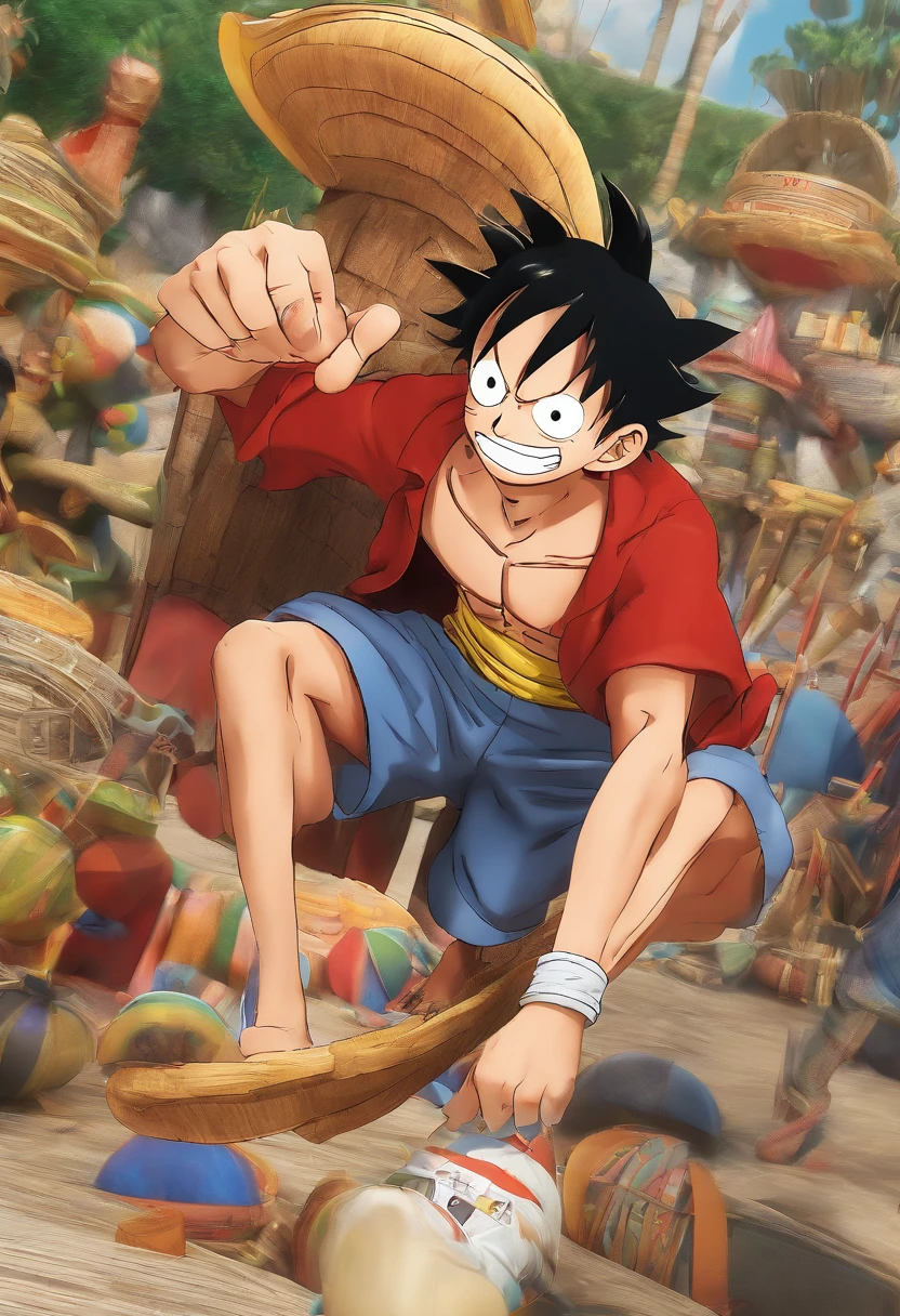 Sex，Erect penis，Open your mouth wide，Drooling，Sweaty，，Bodybuilding，Six Pack，Make muscles bigger，(巨大なErect penis:1.8)，(Six Pack:1.6)，Painful expression，13-year-old boy，Hero Suit,Beastification Injection,Luffy