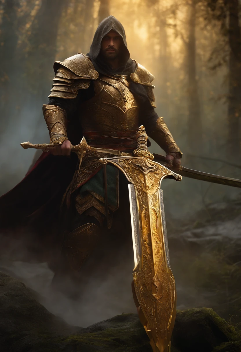 Gold sword, long blade