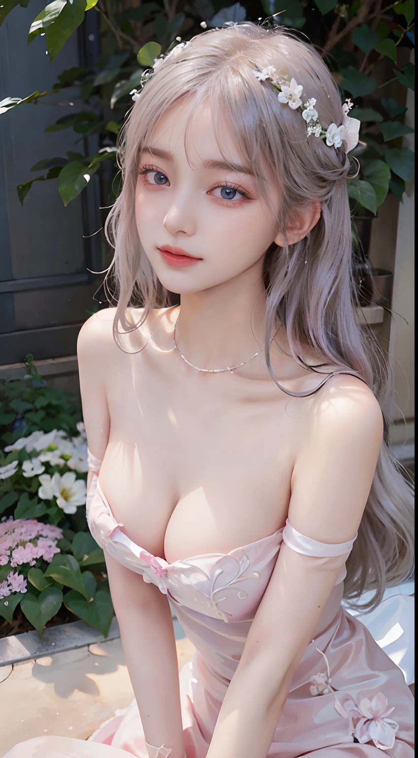 Her white hair is delicate and smooth and、Fluttering in the breeze。It reflects the sun's rays、It has a subtle silver shine。Some hairs in the hair hang on the face、Touching its clear skin。
Her blue eyes are deep blue.、It looks like a clear lake。In the eyes、Spreading the passion and knowledge hidden within、Its brilliance is magical。Her lashes are long and dense、It makes the eyes stand out even more。
Her eyebrows are delicate and、Its shape is ideally beautifully arched。the nose is high and elongated,、It has delicate curves.、Its beauty shows a proud posture。
Lips are perfectly shaped、in pale pink color,、Smiling spreads warmth and charm。The beauty of its mouth is、Adding charm to her facial expressions。
Her whole face is、A masterpiece that combines elegance and beauty、Its existence has overwhelming beauty and charm。