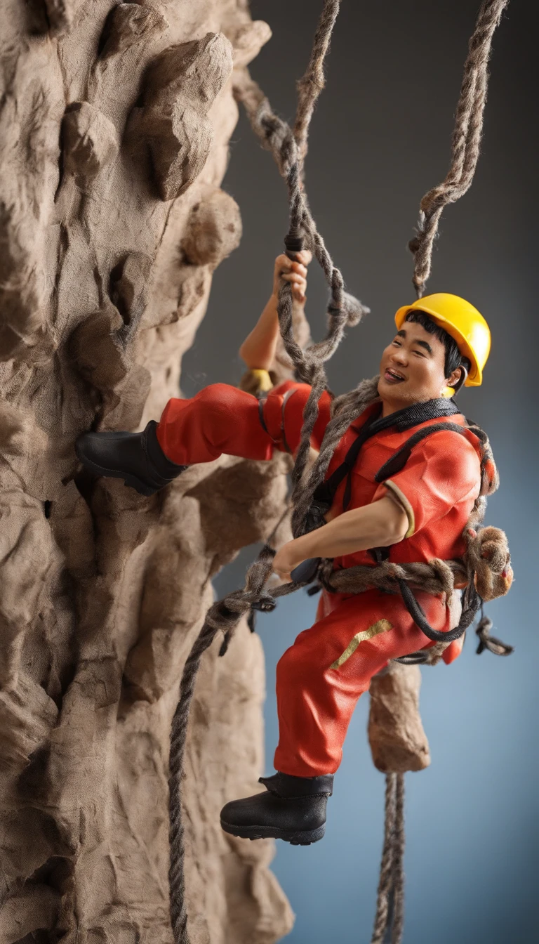 chineseidol，Personnel conducting rope rescue training，(A group of climbers:1.1),Rescue operations,action sports,Climbing,mountain peaks,Cord,challenge,highly,Courage,(Heroic rescue scene:1.2),Emergency Response Team,full body shot of, (Jaw-dropping effect), ,(Studio lighting), hyper HD, International Association of Rope Technology,Explore boldly,Rope rescue techniques，Create a studio-like environment, Enhance visual impact